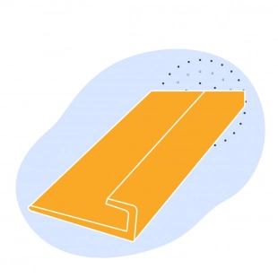 L-образный профиль стальной 100х100х14 мм ст20 ГОСТ 8509-93
