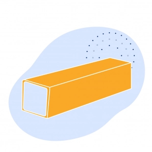 Оцинкованная квадратная труба 35х35х1.4 мм Ст3пс ГОСТ 8639-82