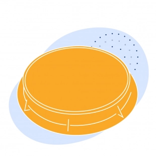 Люк средний 870x600x105 мм 100 кг