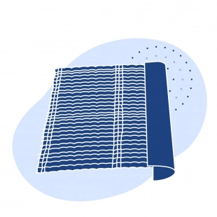 Сито с фальцами квадратная ячейка 12x5 мм