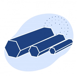 Пруток стальной шестигранный 21 мм ст45 ГОСТ 2879-2006