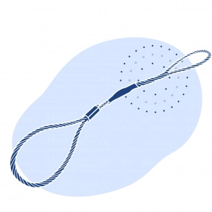 Строп грузовой канатный УСК1 10 т 2.5 м