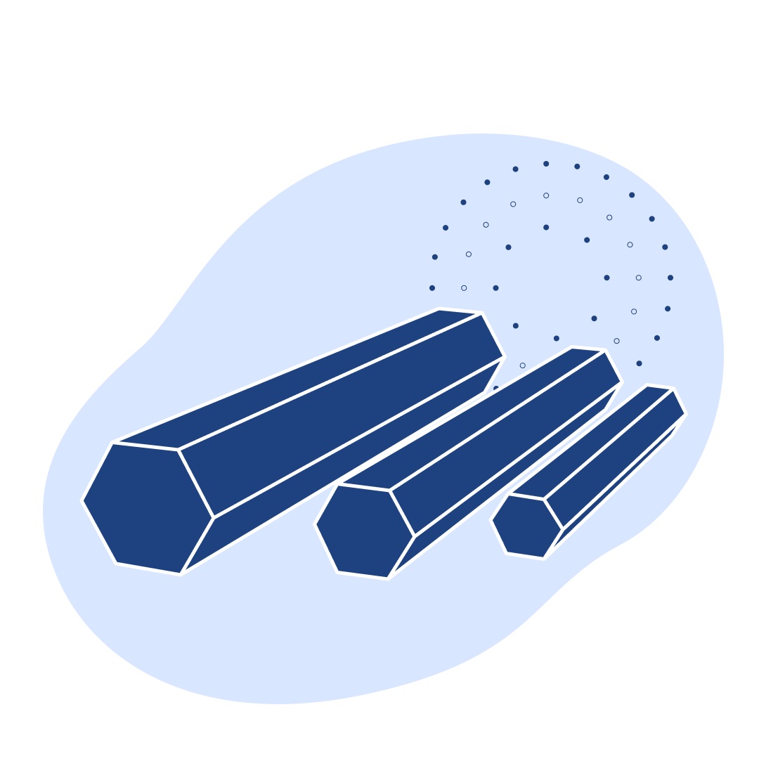 Шестигранник нержавеющий 90 мм AISI 201 ГОСТ 18968-73